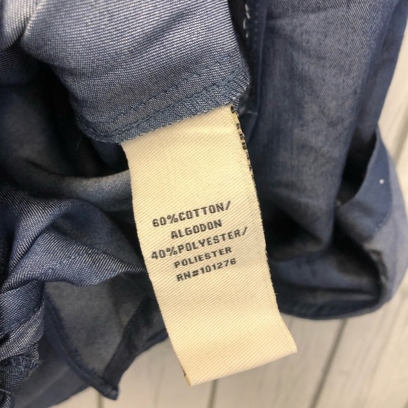 5/$20 Eci colorblock button down tie front top‎ - Picture 5 of 7